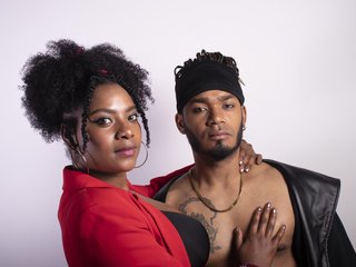 Erootiline videovestlus Black-Couple