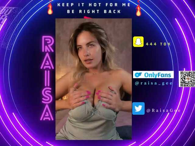 Fotod Raisa1gee Help me to reach my goal Lick my nipples @remain tok remain.Tip my favorite ones 10251402001111