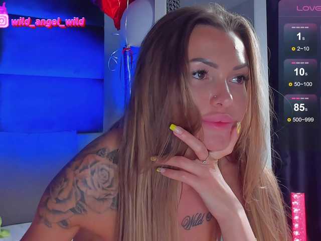 Fotod WILD-ANGEL777 Hello guys, BEFORE PRIVATE 150 TOKENS ❤ Camera only in private Anal, TWO DILDOS, SQUIRT ONLY in FULL private Favorite vibrations: 11, 111, 222 ✨wild_angel_wild INST NEW